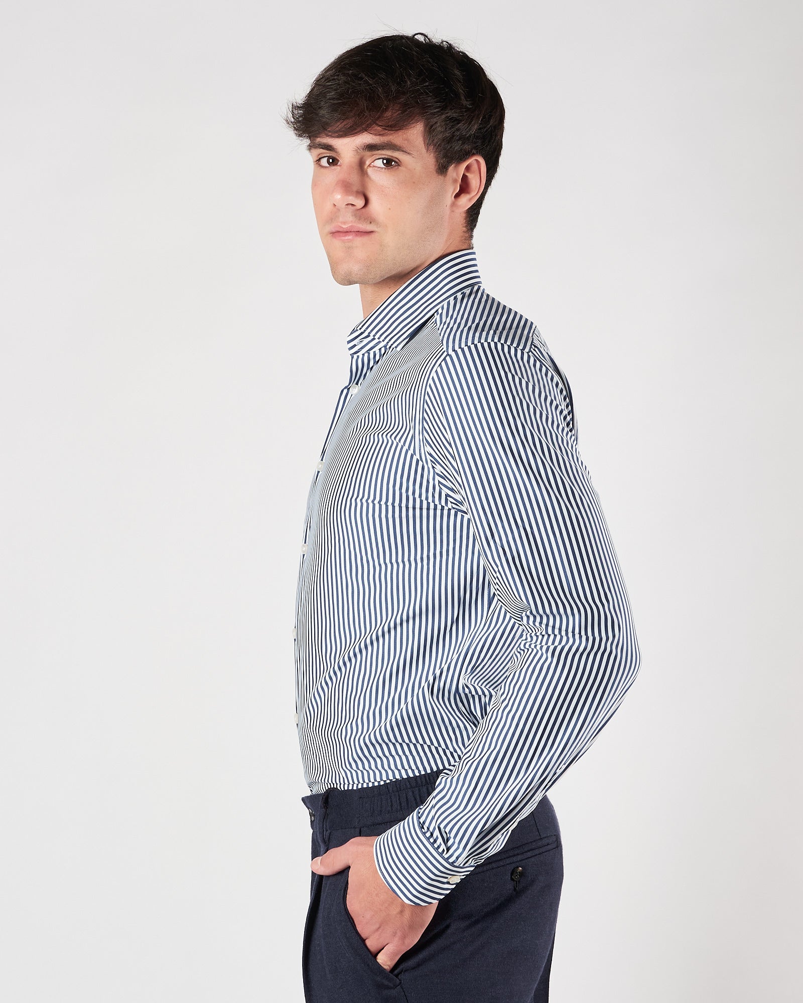 Camicia Xacus active riga blu