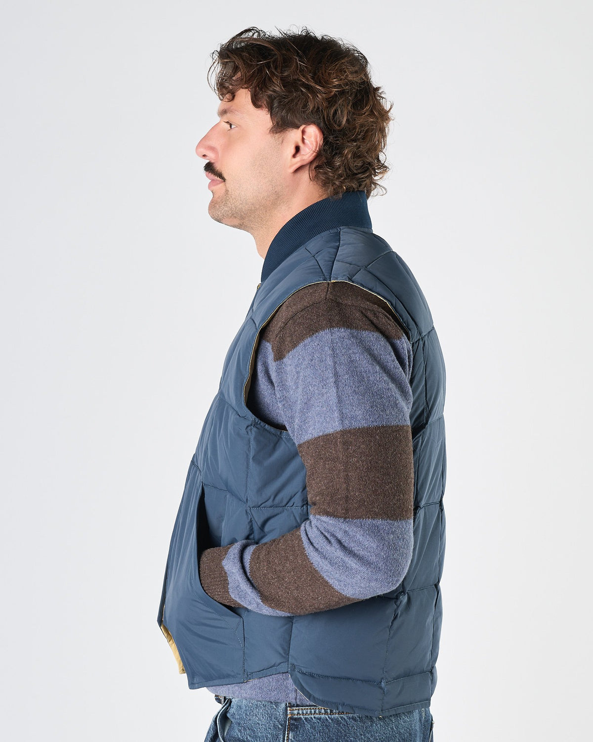 Gilet Chesapeake's trapuntato blu