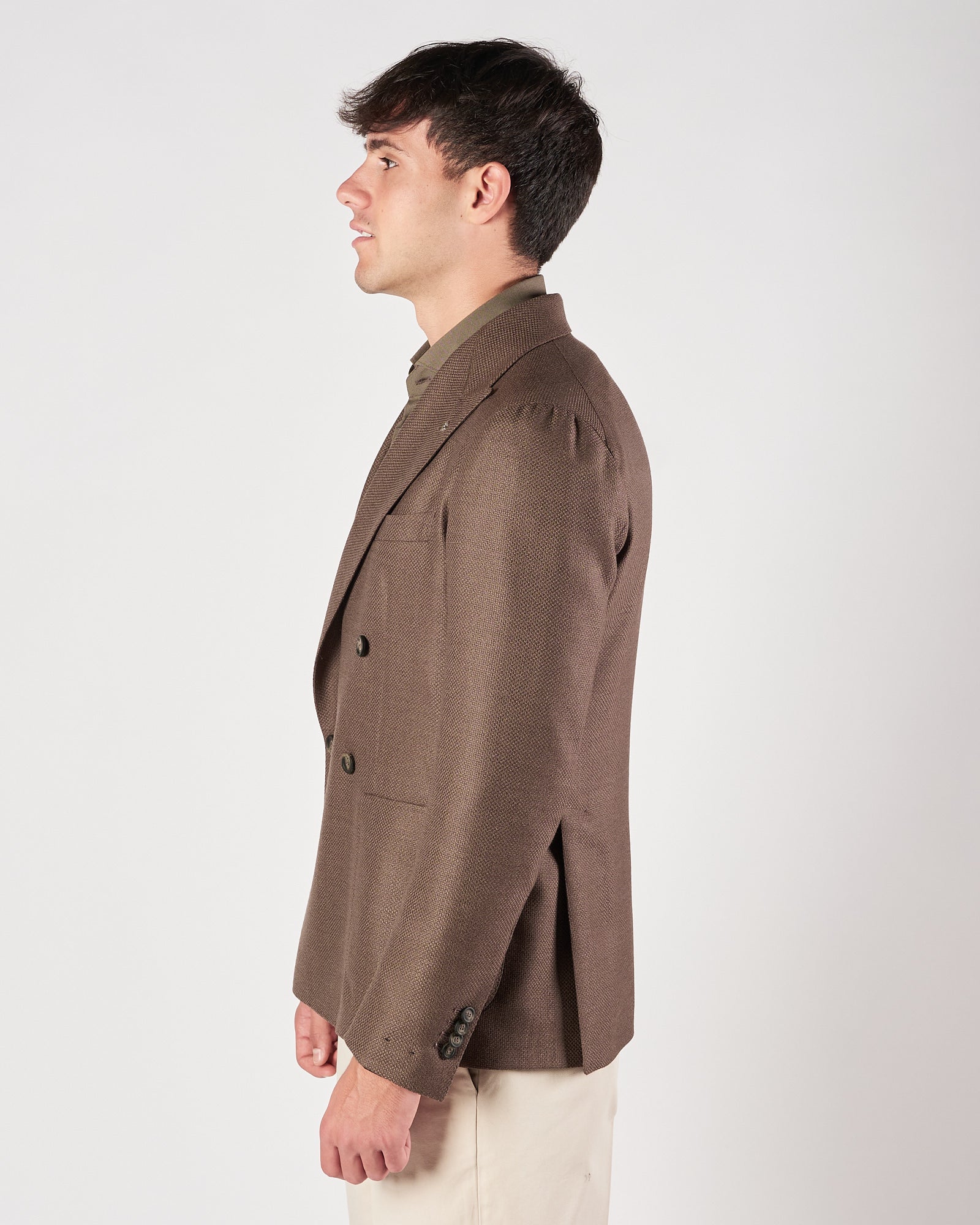 Giacca Tagliatore doppio petto quattro bottoni verde