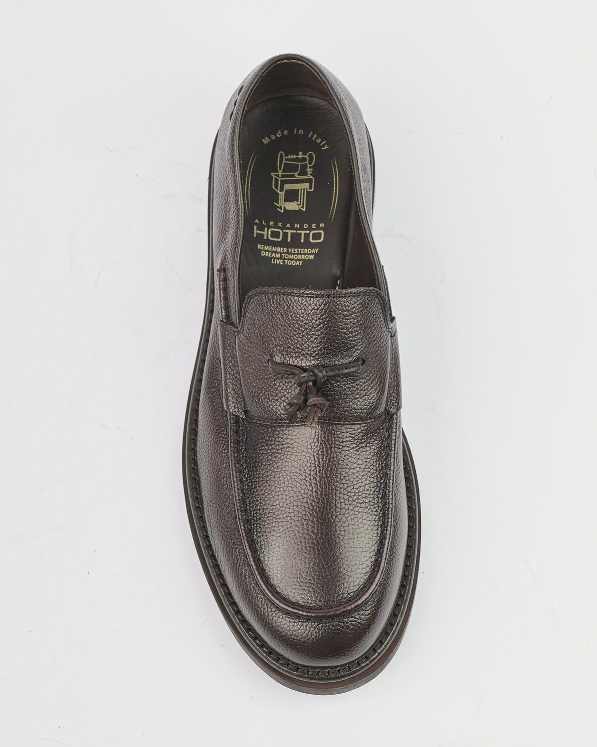 Mocassino Alexander Hotto marrone con nappetto