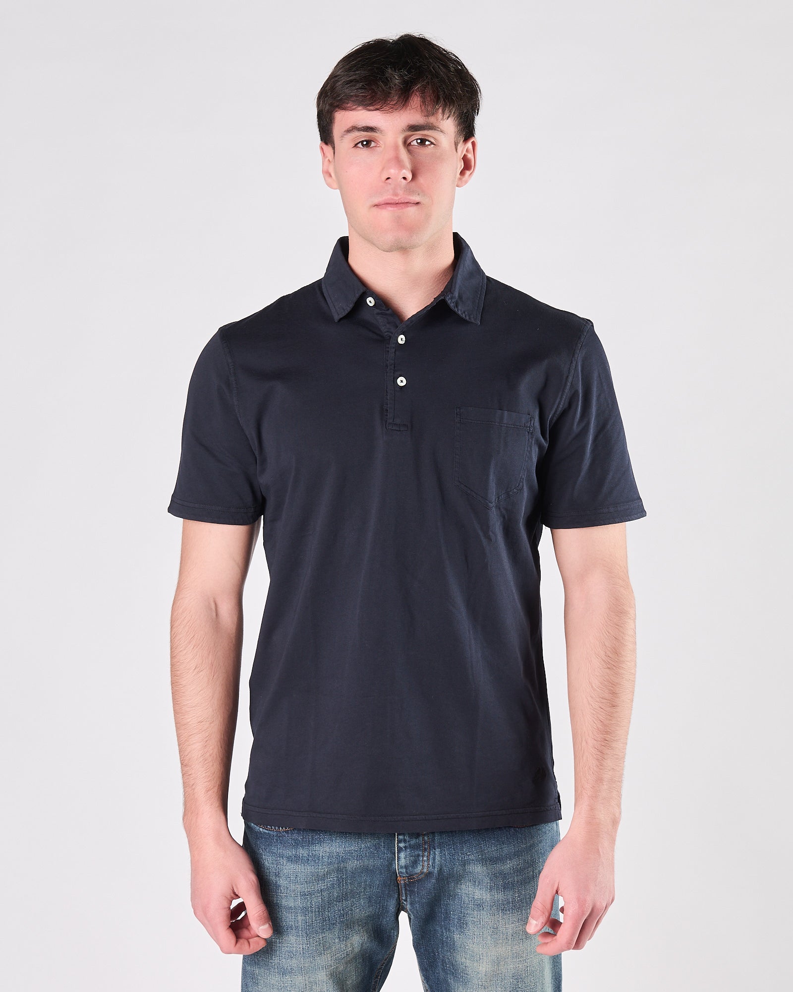 Polo Bl'ker manica corta navy