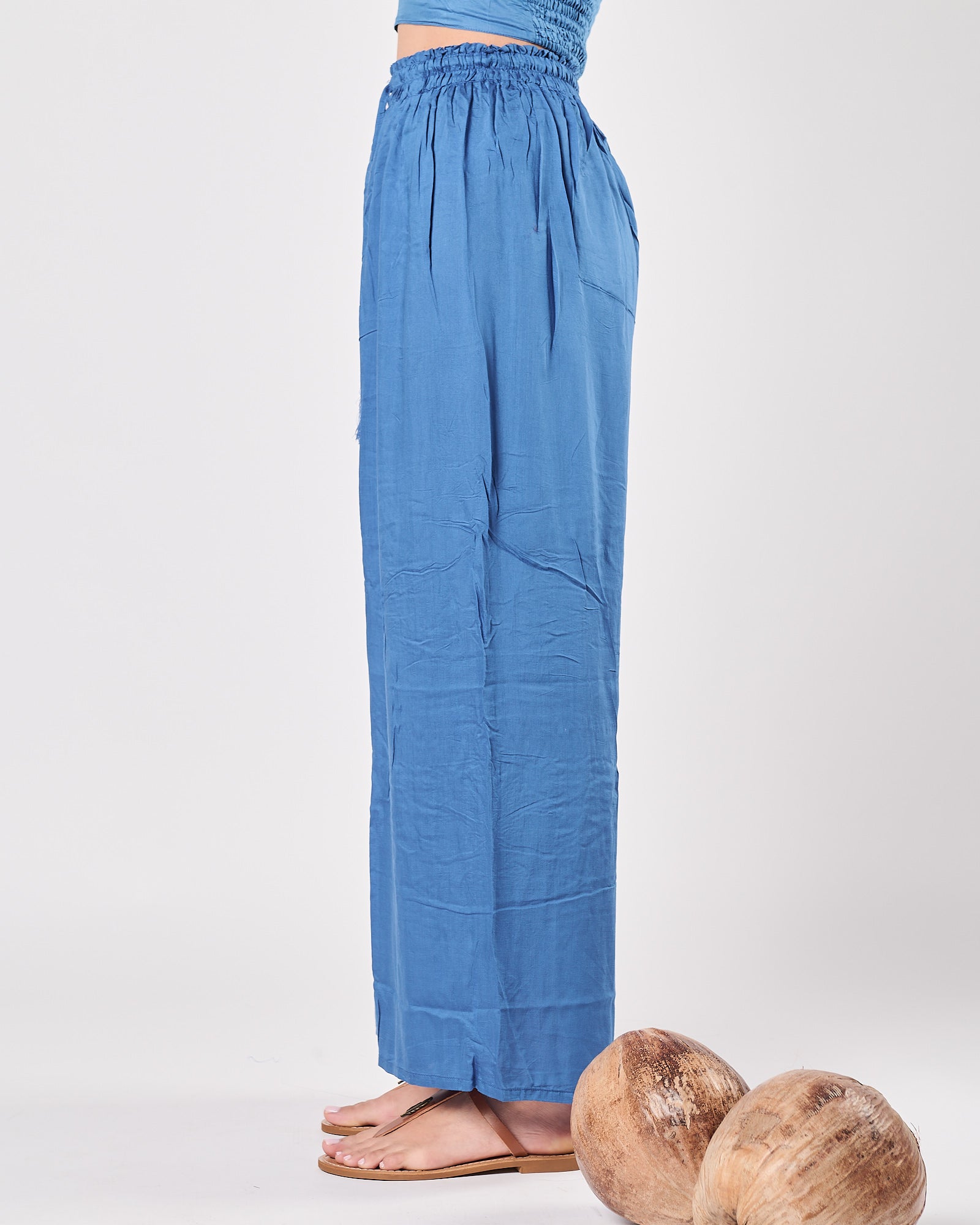Pantalone PAHIESA morbido blu