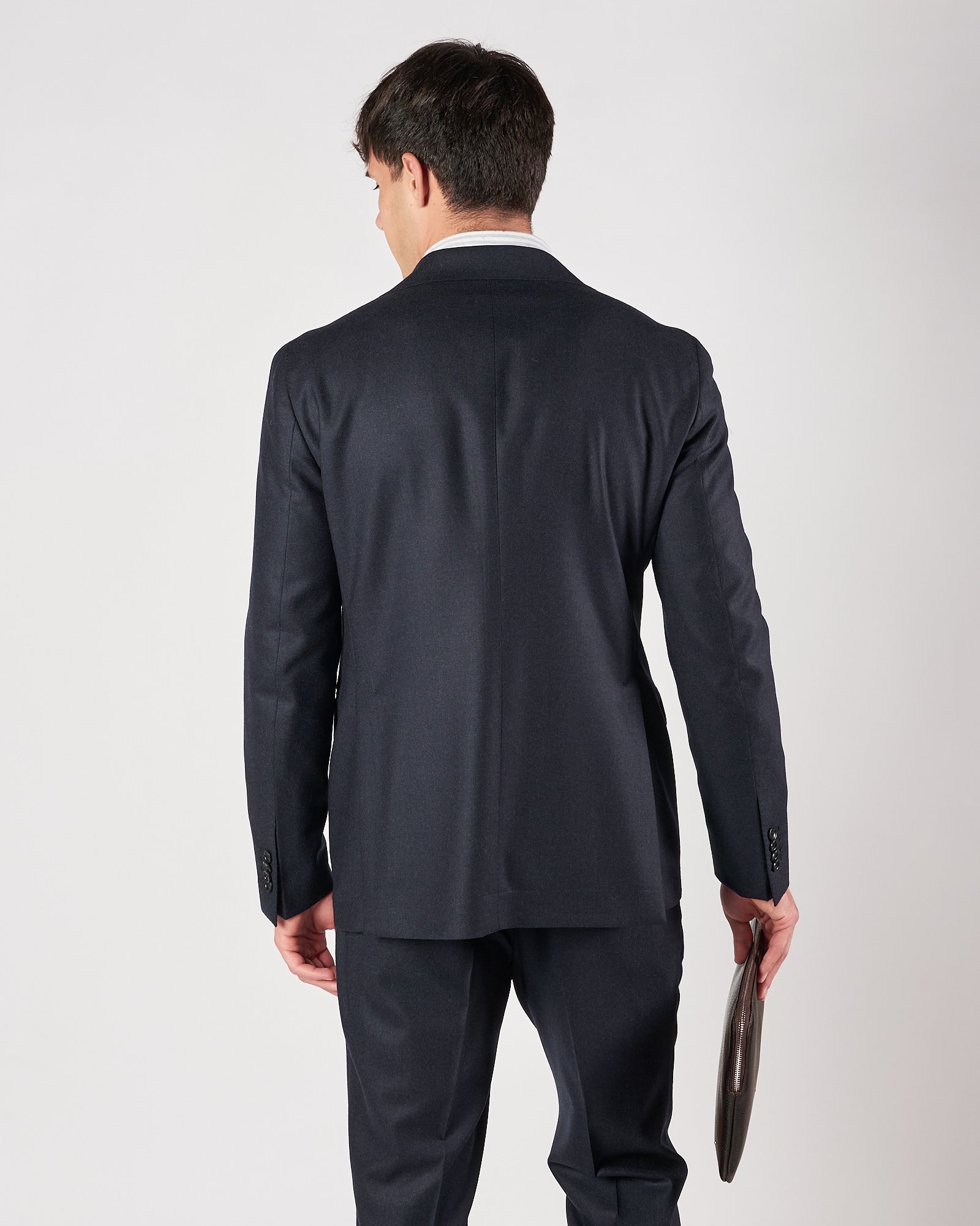 Abito Tagliatore un petto blu lana e cachemere