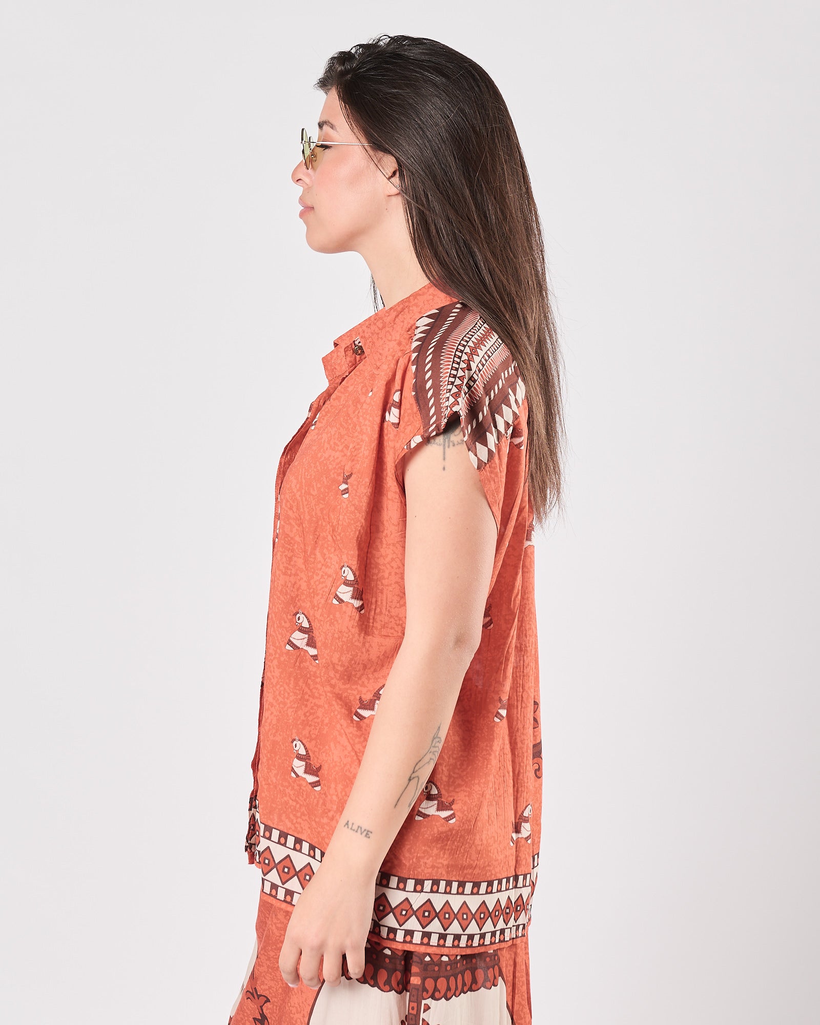 Camicia PAHIESA fantasia orange