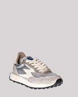 Sneaker Moaconcept in nylon e suede grigio effetto sporcato