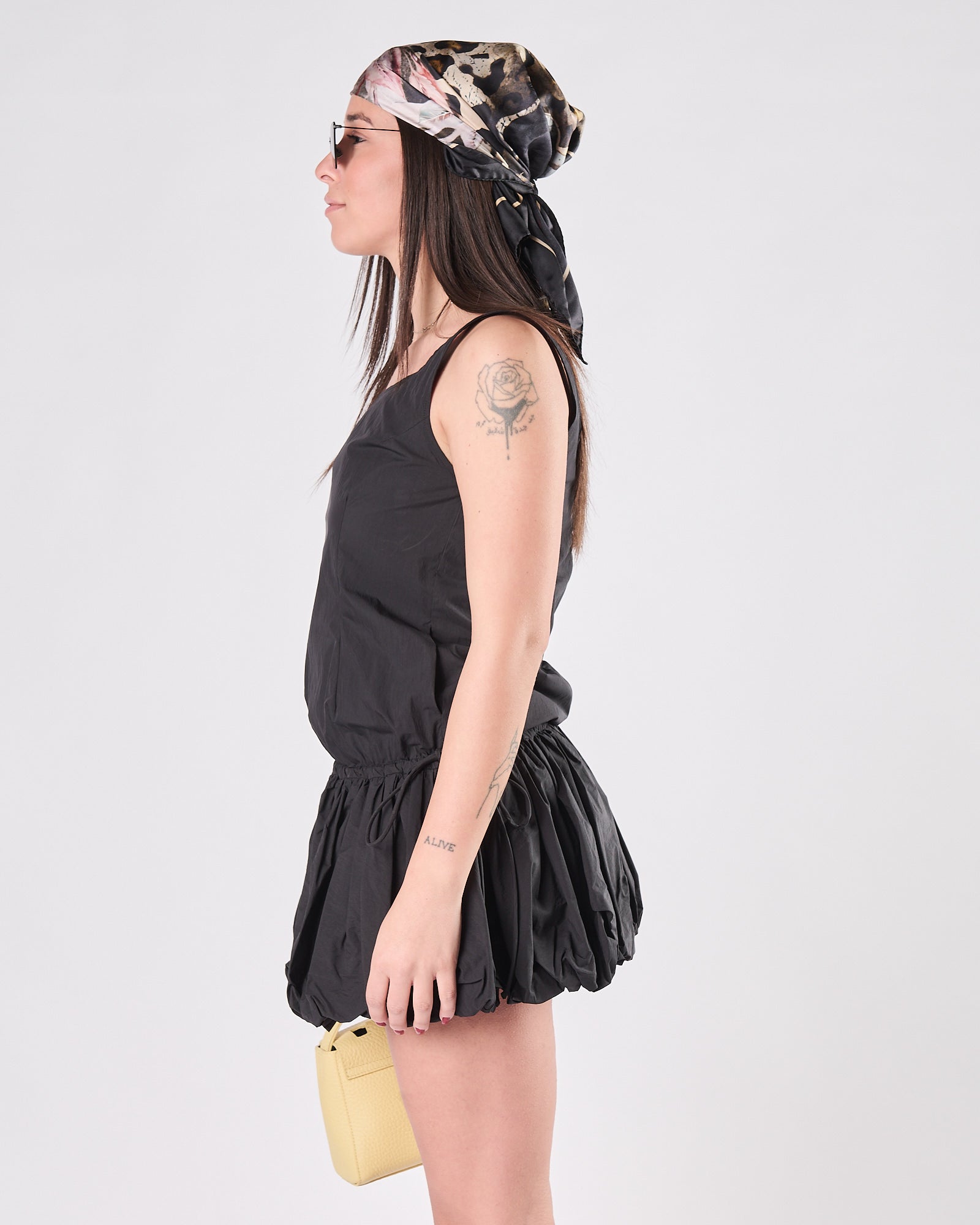 Abito Eleh in popeline nero