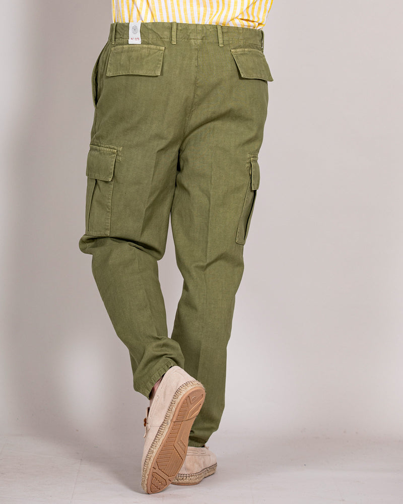 Pantalone tasconato verde