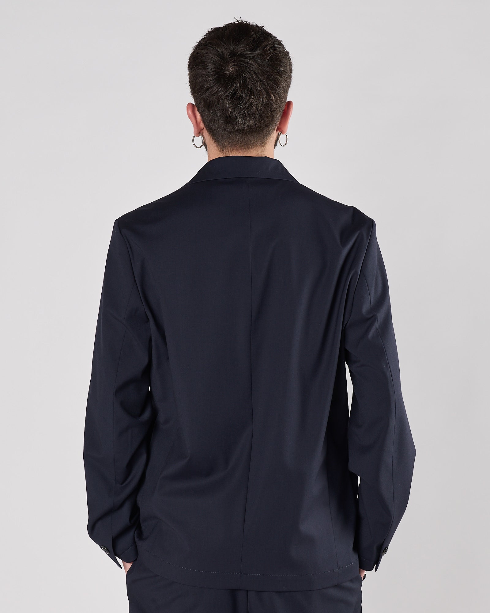 Giacca Camicia Officina36 morbida blu