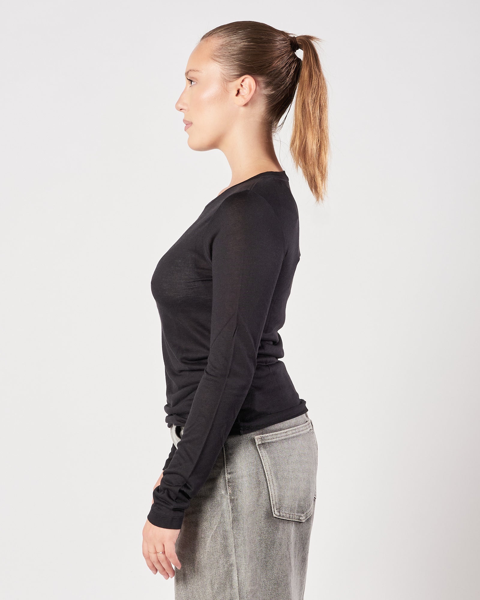 Maglia Majestic girocollo nera