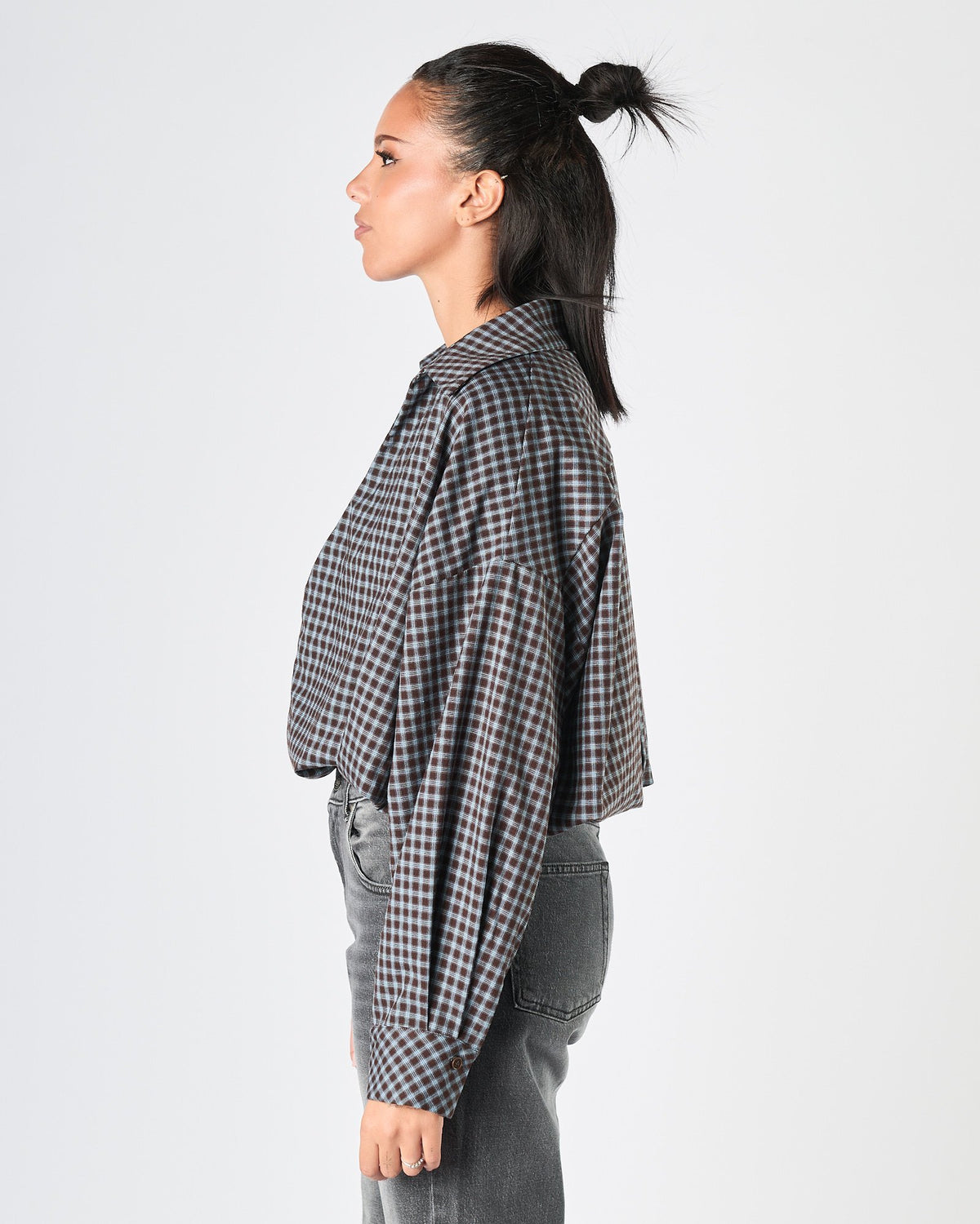 Camicia Eleh crop fantasia