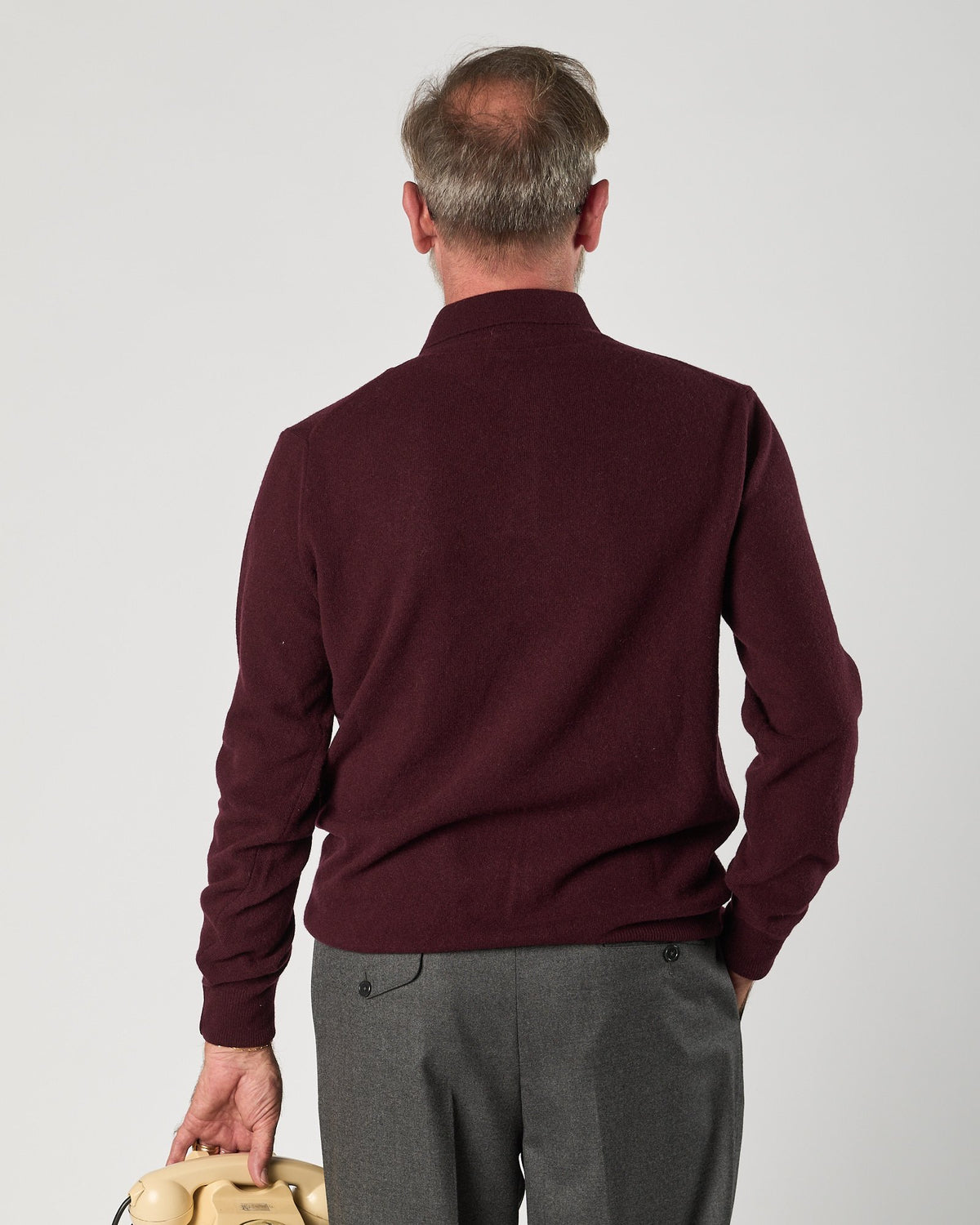Polo Aimé in maglia amarena