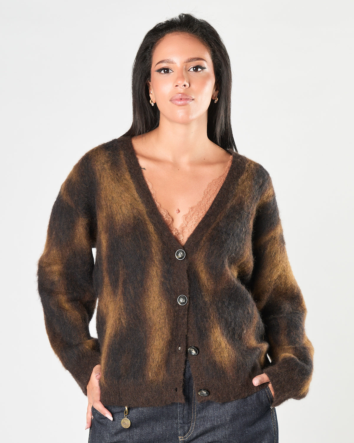 Cardigan Roberto Collina jacquard animalier