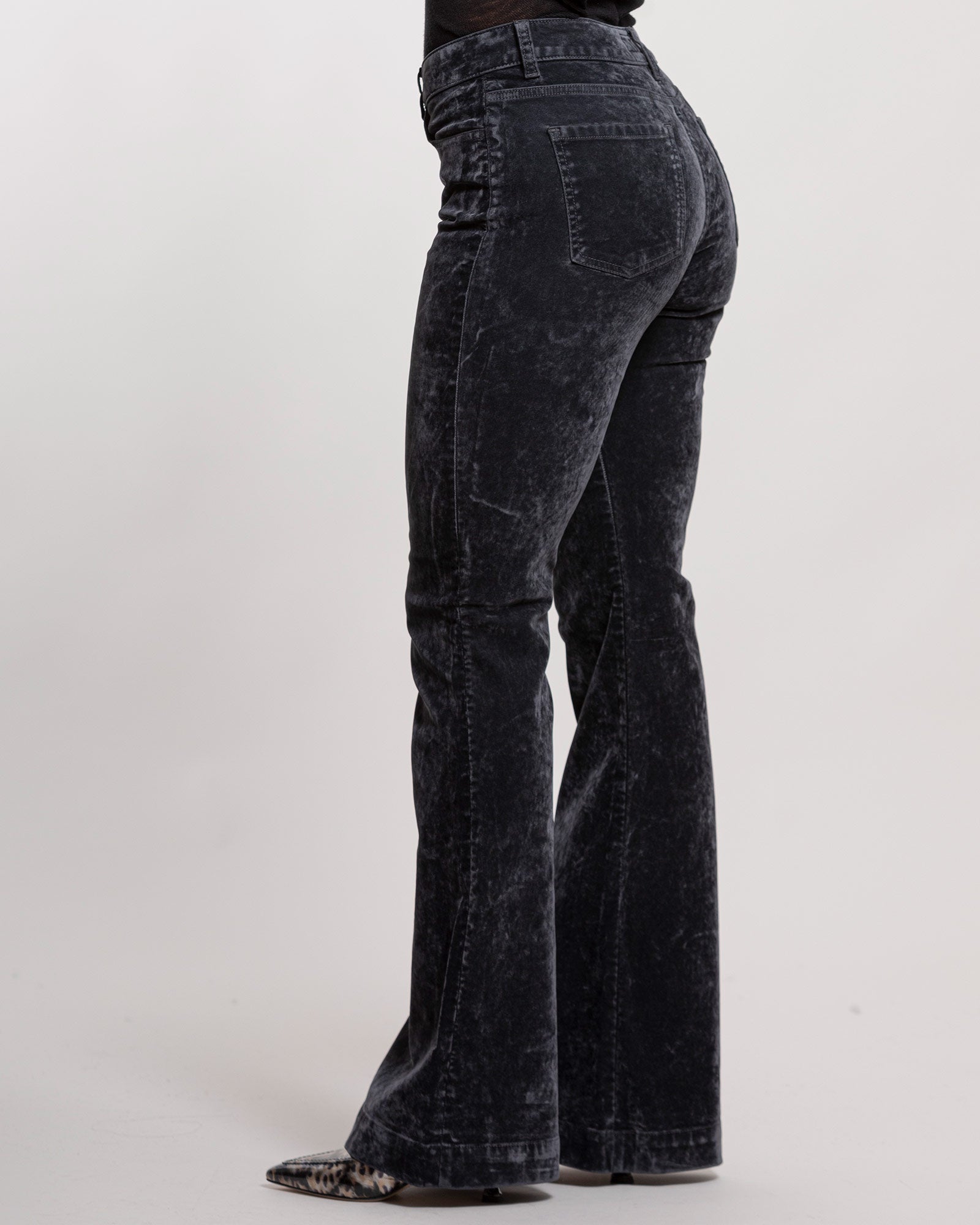 Jeans Shaftin velluto nero