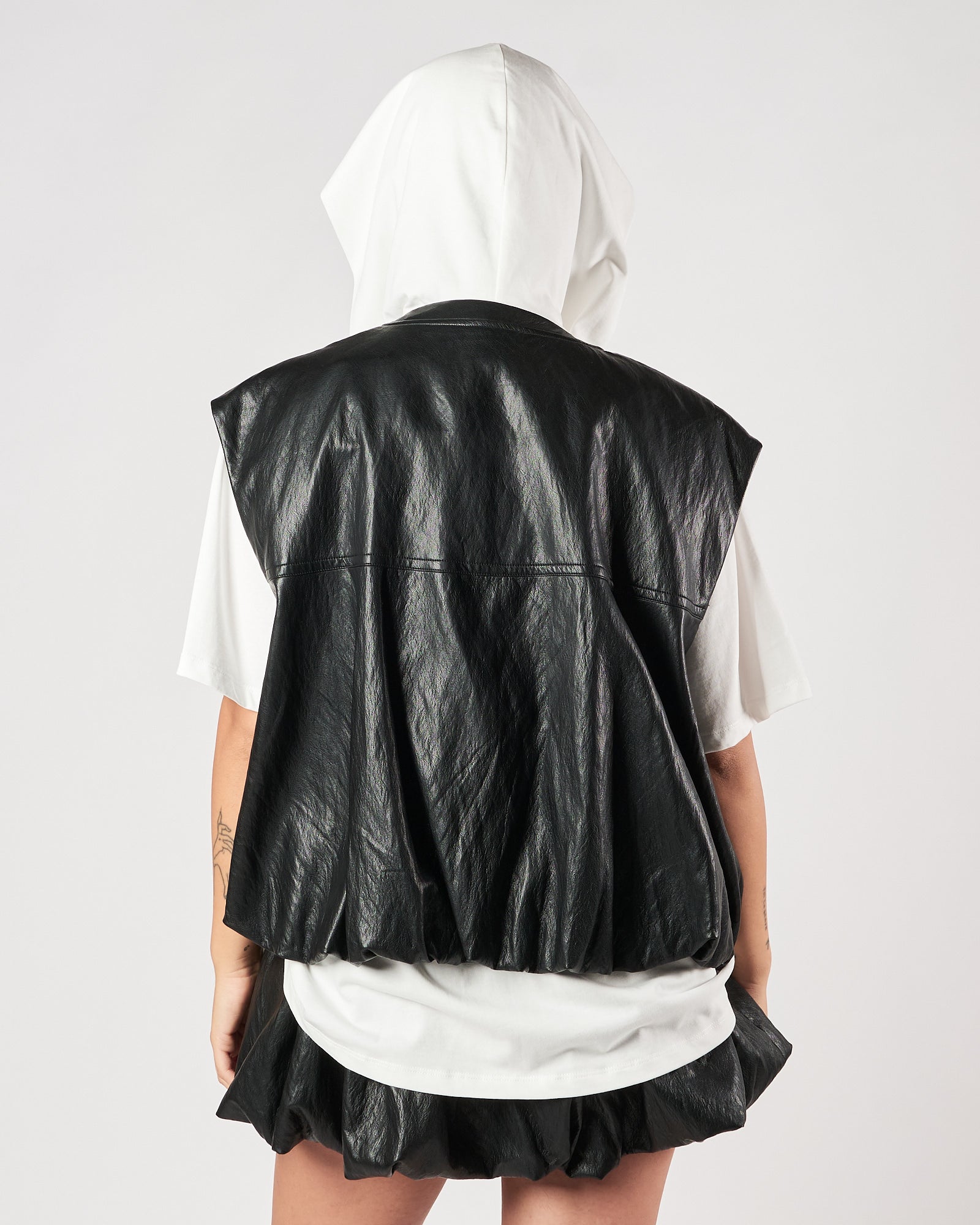 Gilet Eleh ecopelle nero