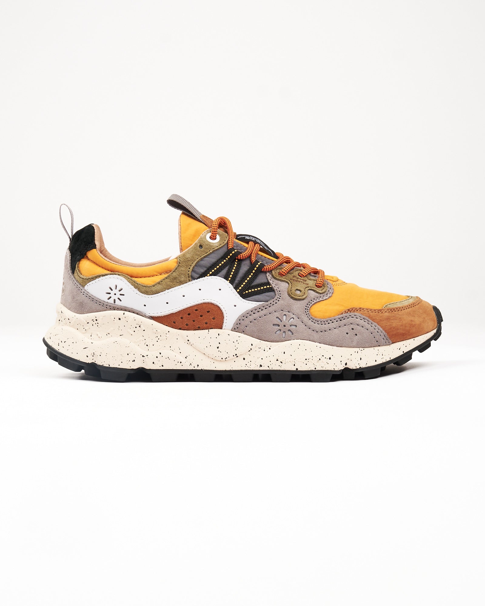 Sneaker Flower Mountain Brown-Mustard