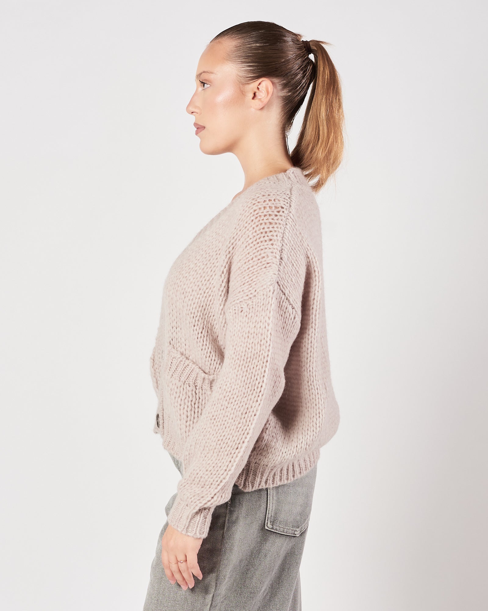 Cardigan Roberto Collina scollo mastice