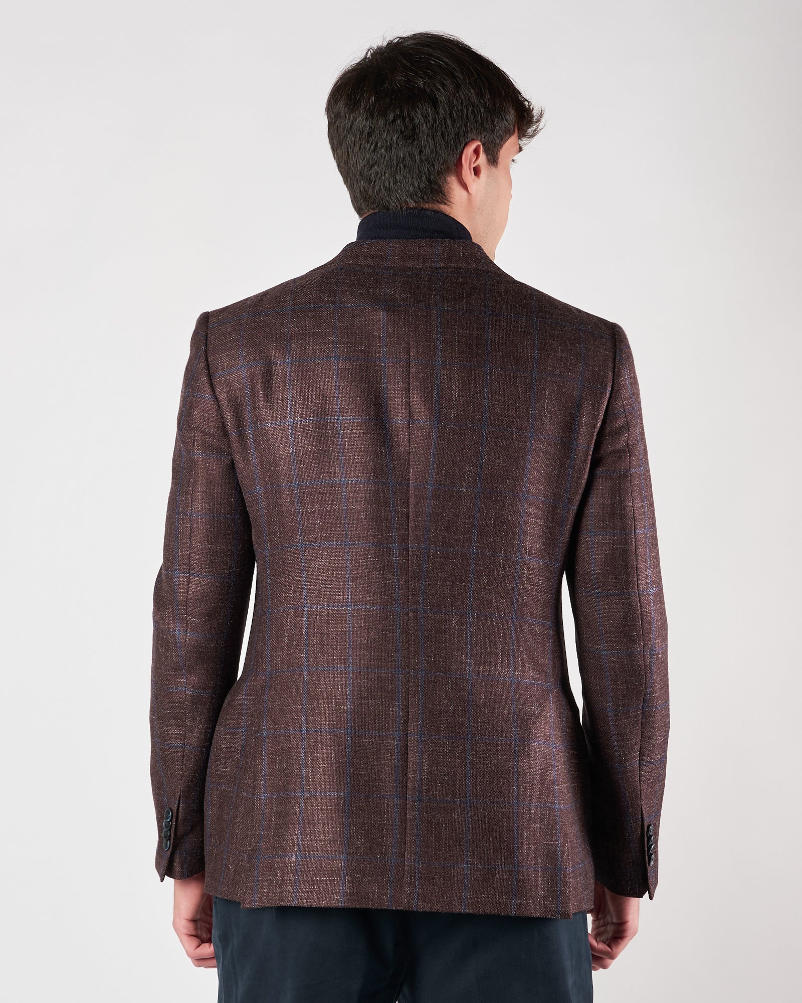 Giacca Luigi Bianchi un petto bordeaux