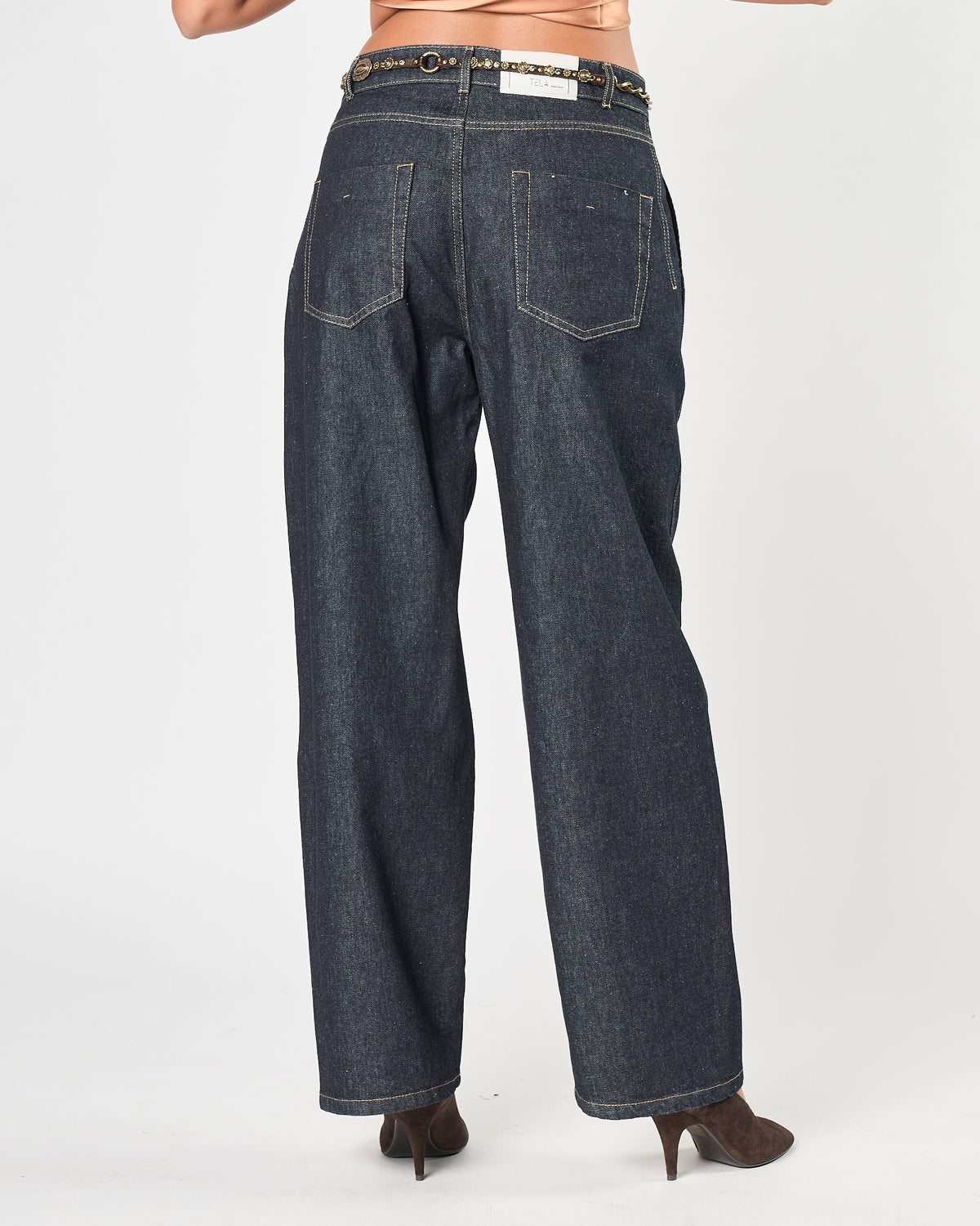 Jeans Tela9 gamba ambia blu