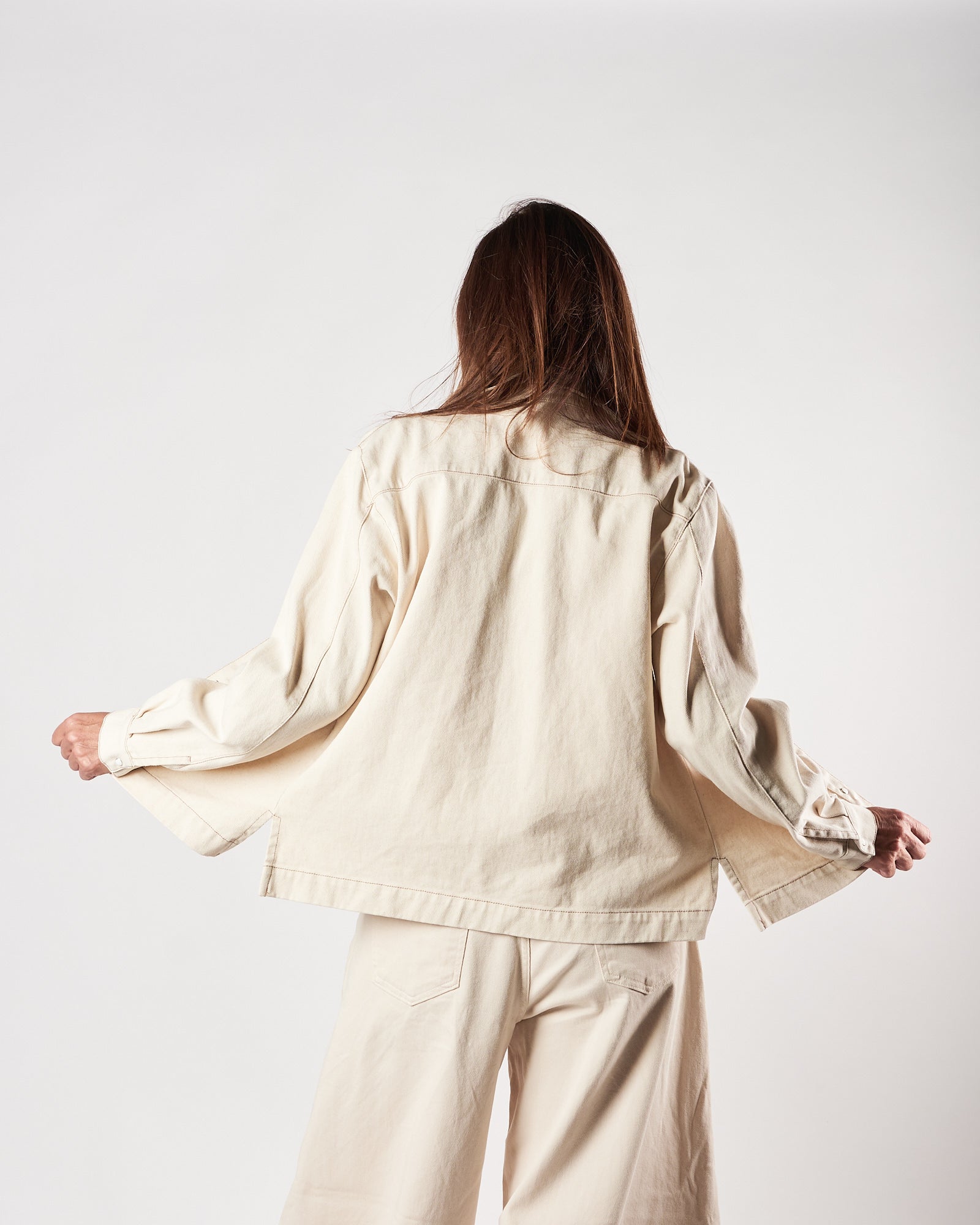 Camicia God Save Denim over in denim ecru