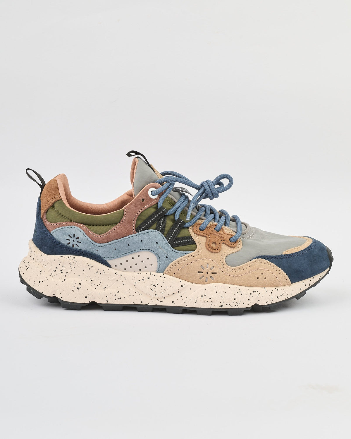Sneaker Flower Mountain Navy Light Brown Grey