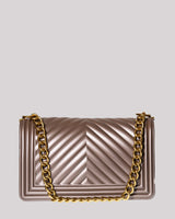 Borsa Marc Ellis flat bronzo