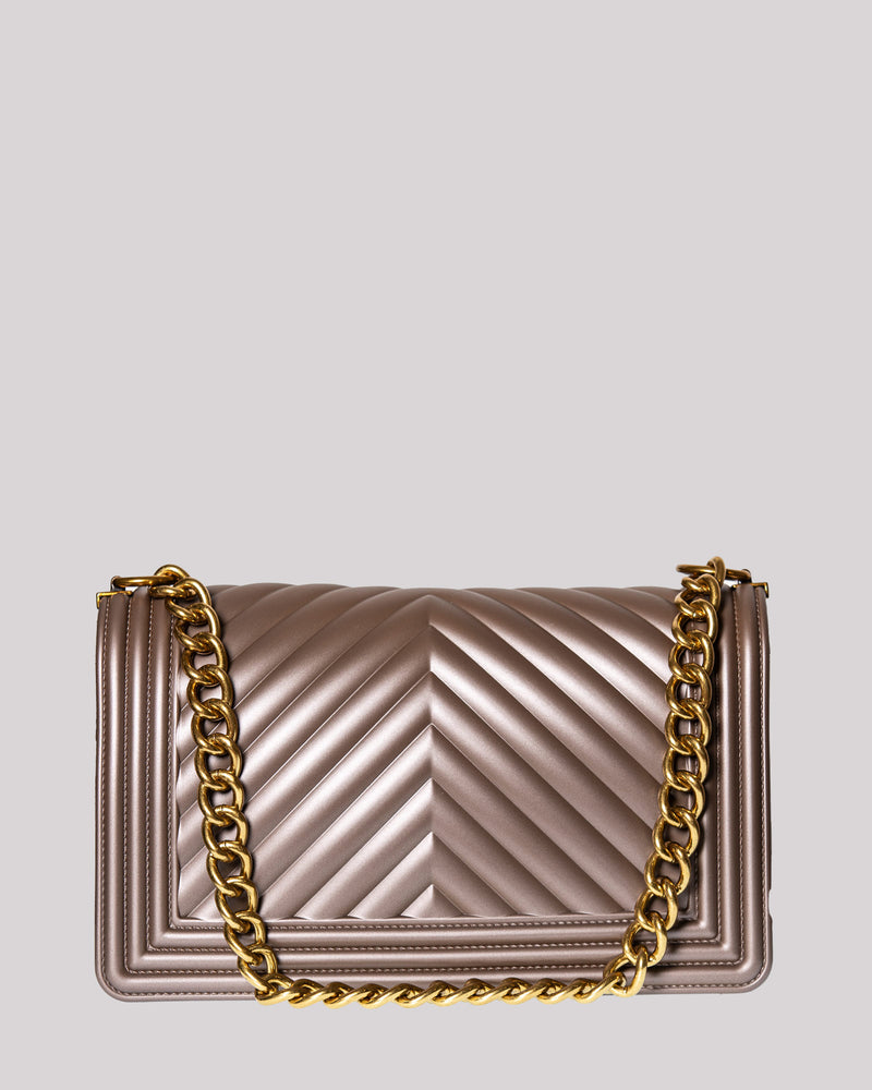 Borsa Marc Ellis flat bronzo