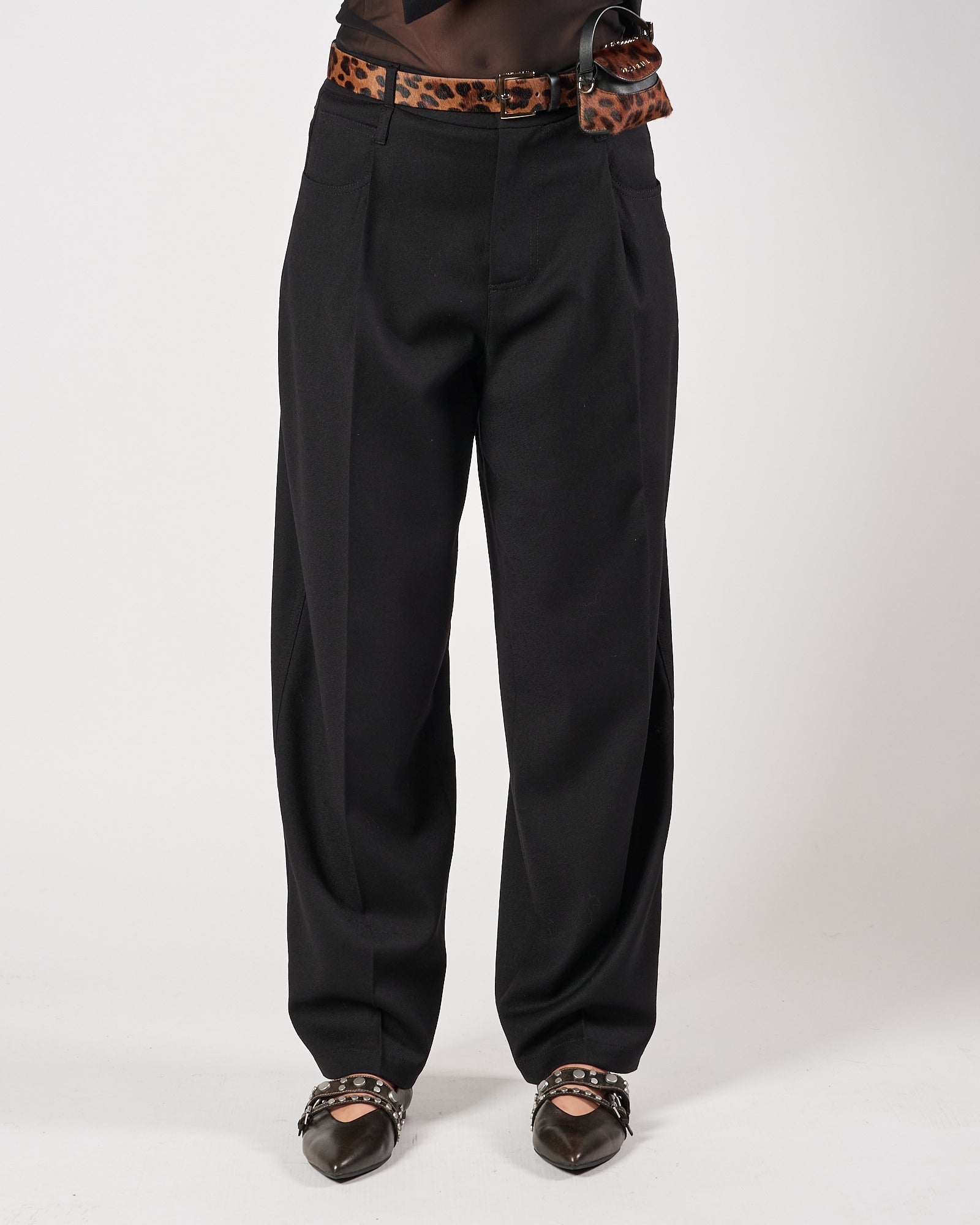 Pantalone Tela9 largo nero