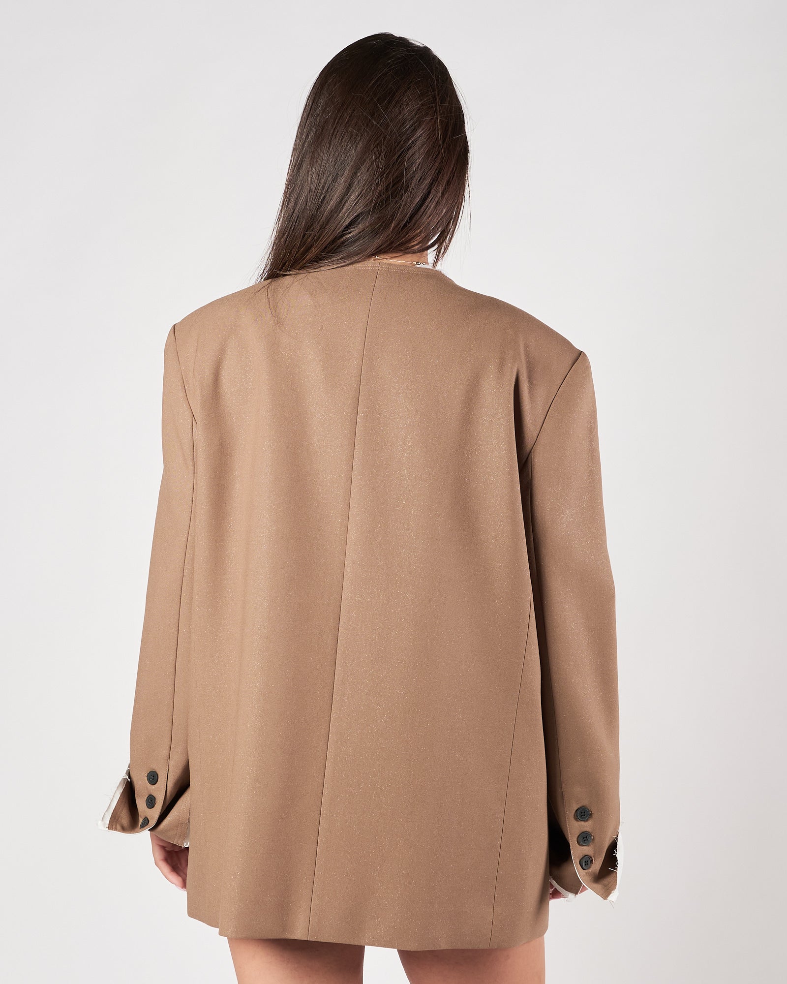 Giacca Eleh over grigio-fango