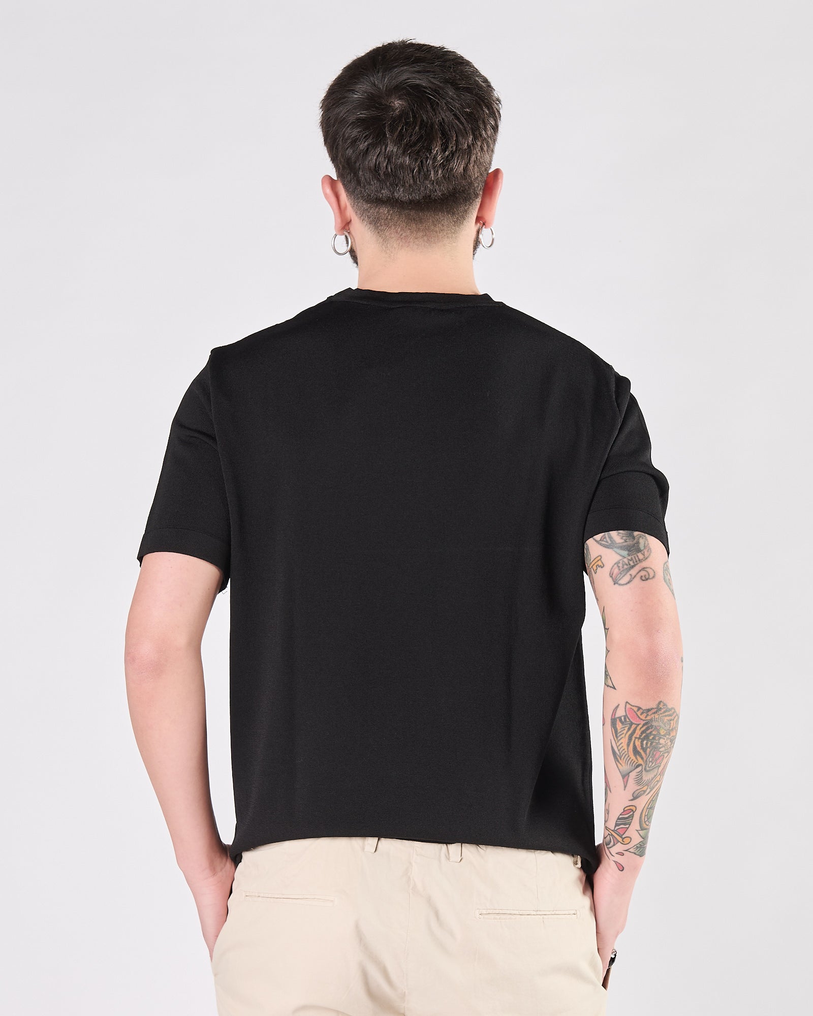 Maglia Aimé in maglia manica corta nera