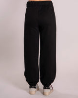 Pantalone Weili Zheng in felpa nero