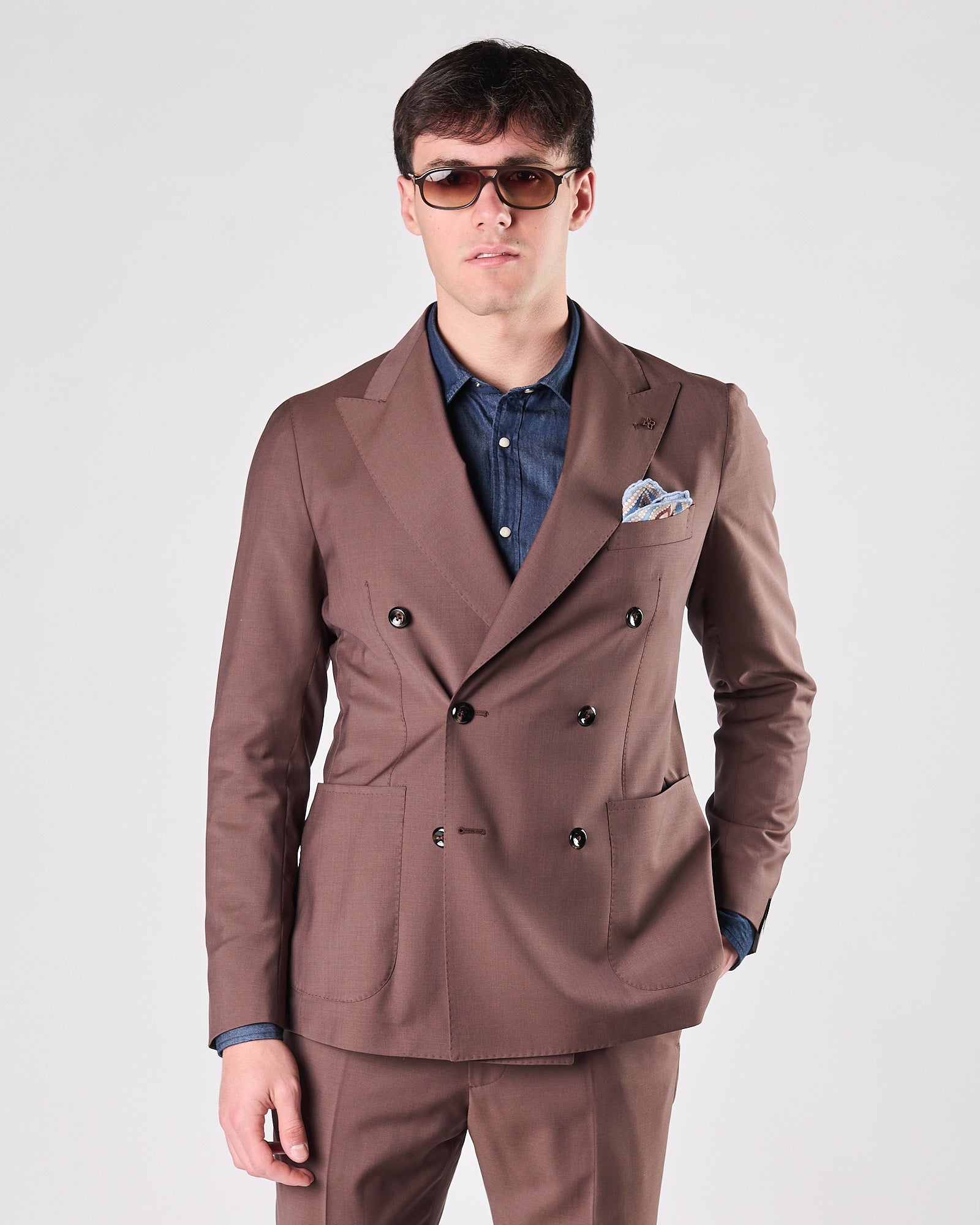 Abito Tagliatore doppio petto cioccolato