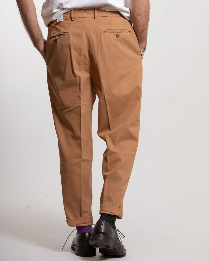 Pantalone Lbm1911 doppia pence cammello