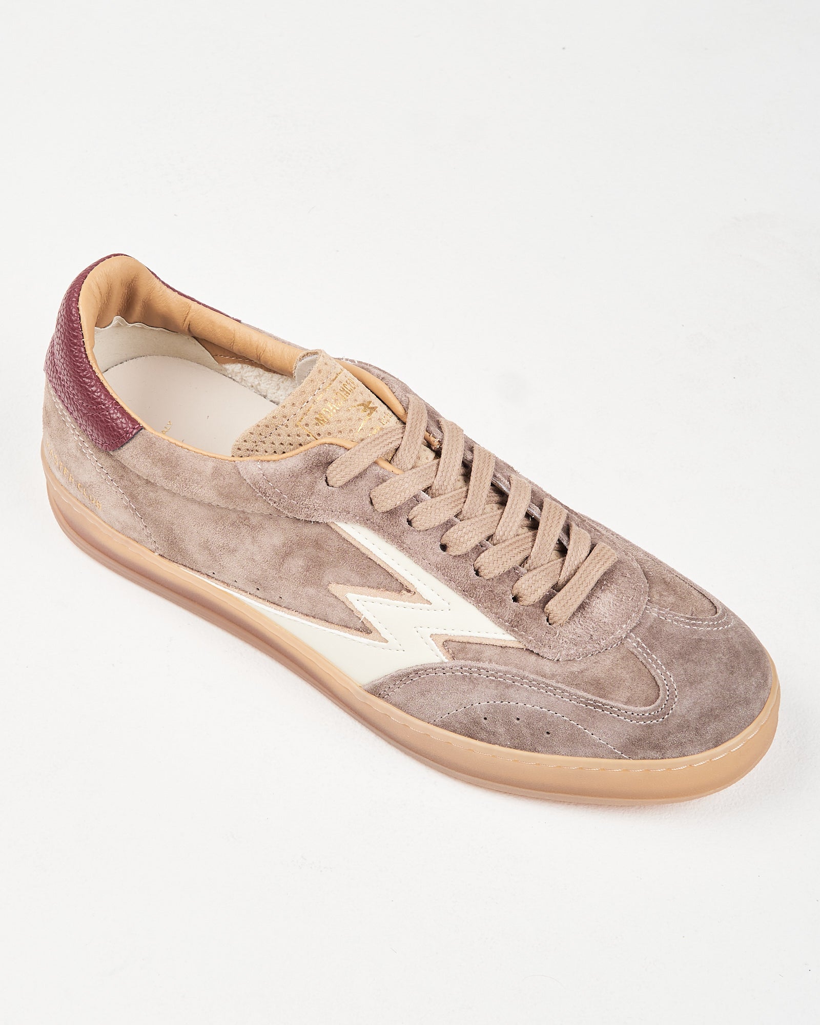 Sneaker Moaconcept in suede taupe bordeaux