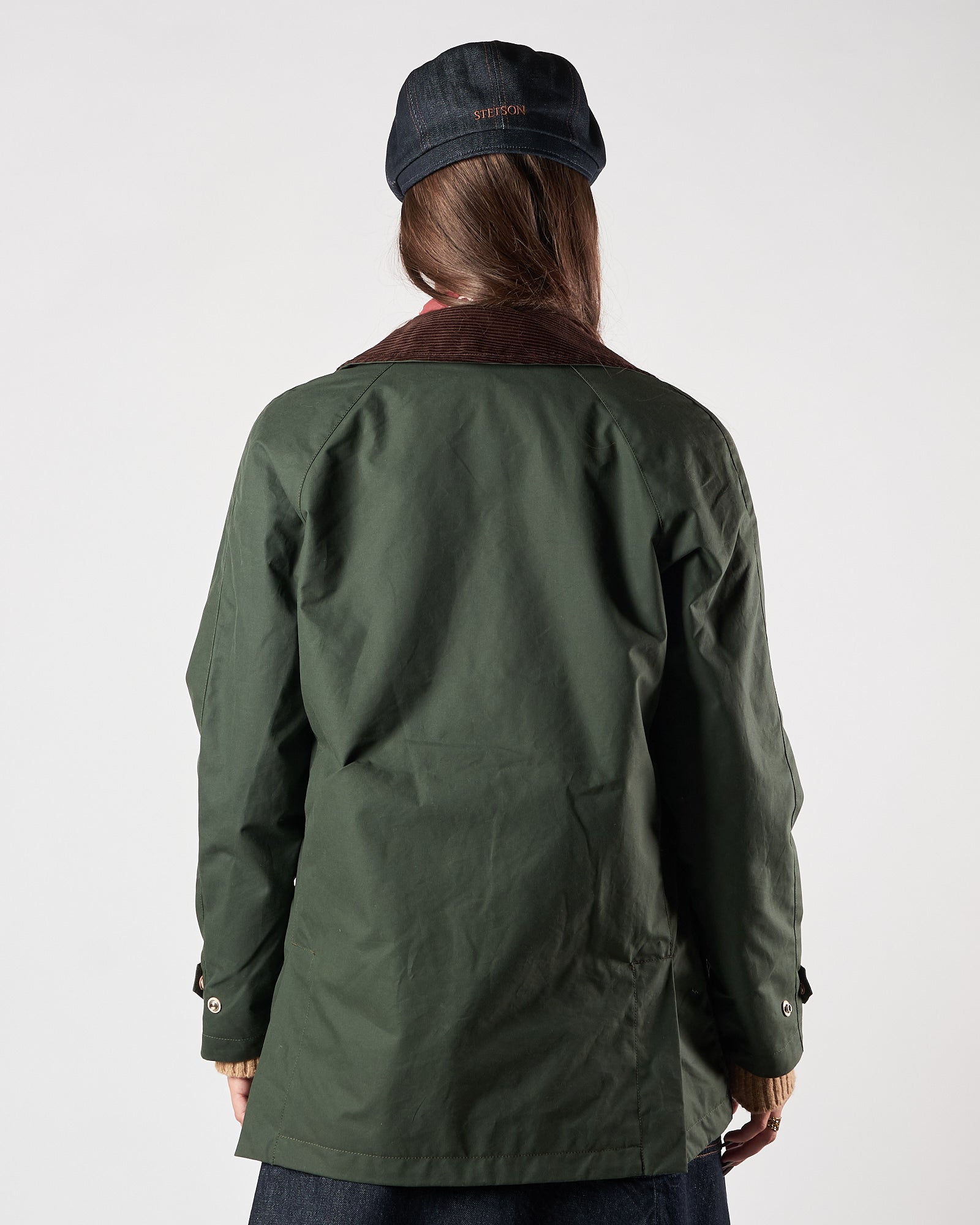 Giaccone Manifatture Ceccarelli verde cerato