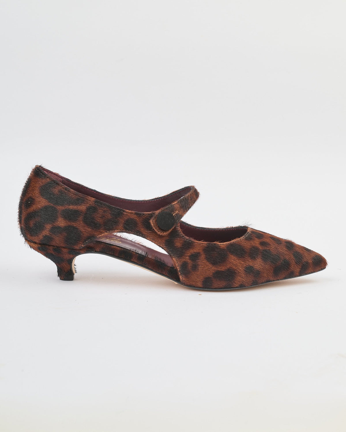 Scarpa Cheville in cavallino leopard