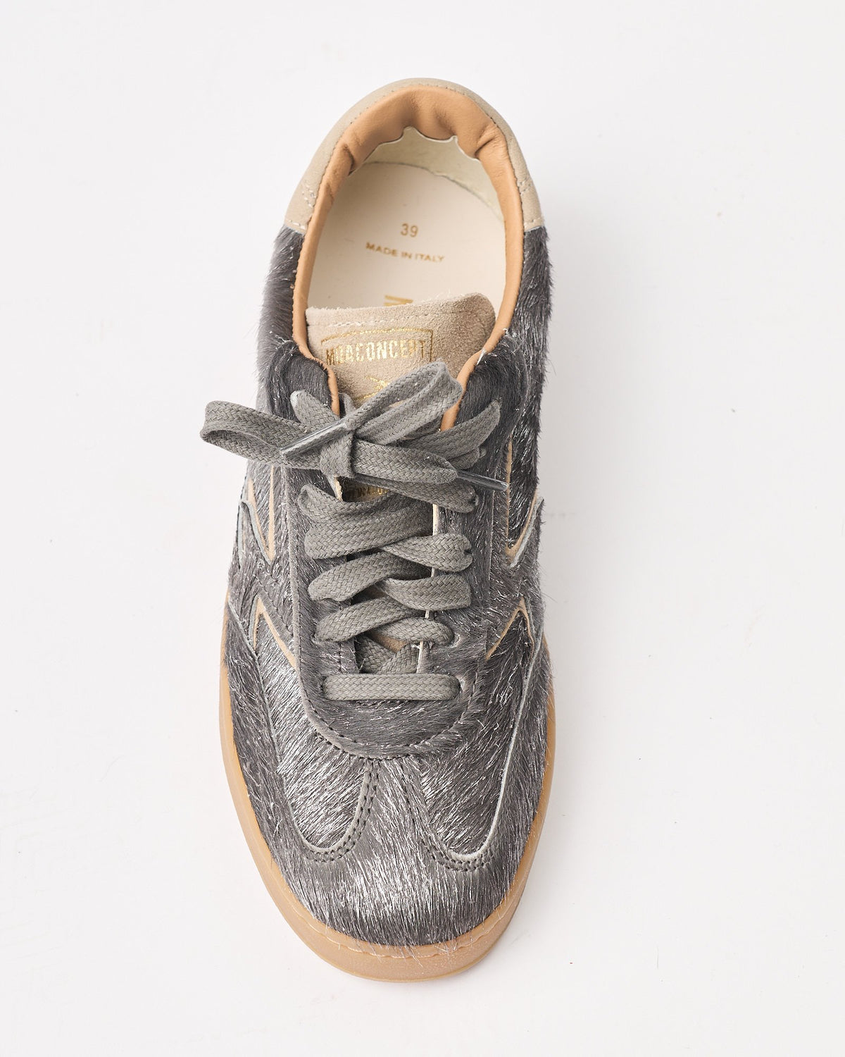 Sneaker Moaconcept in cavallino silver