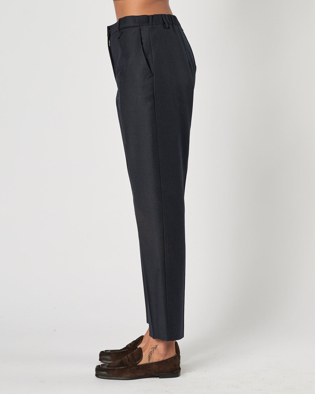 Pantalone Tela9 in flanella blu