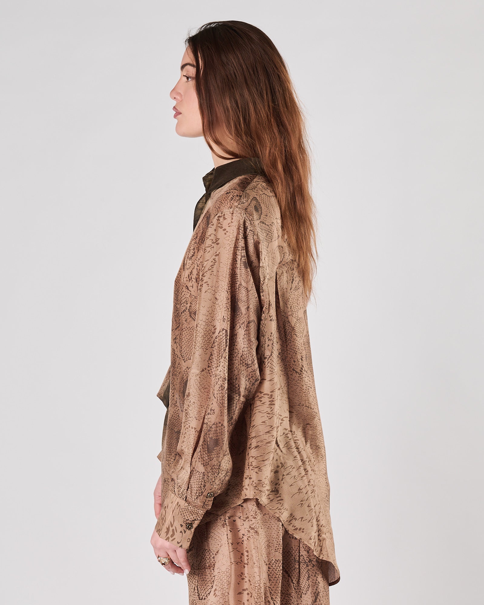 Camicia Mes Demoiselles fantasia pitonata sfumata