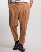 Pantalone Lbm1911 doppia pence cammello