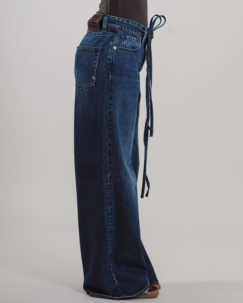 Jeans Cycle largo lavaggio vintage blu