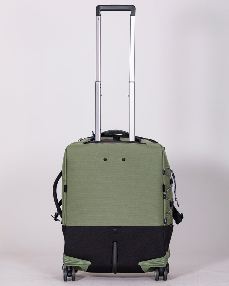 Trolley slim quattro ruote verde