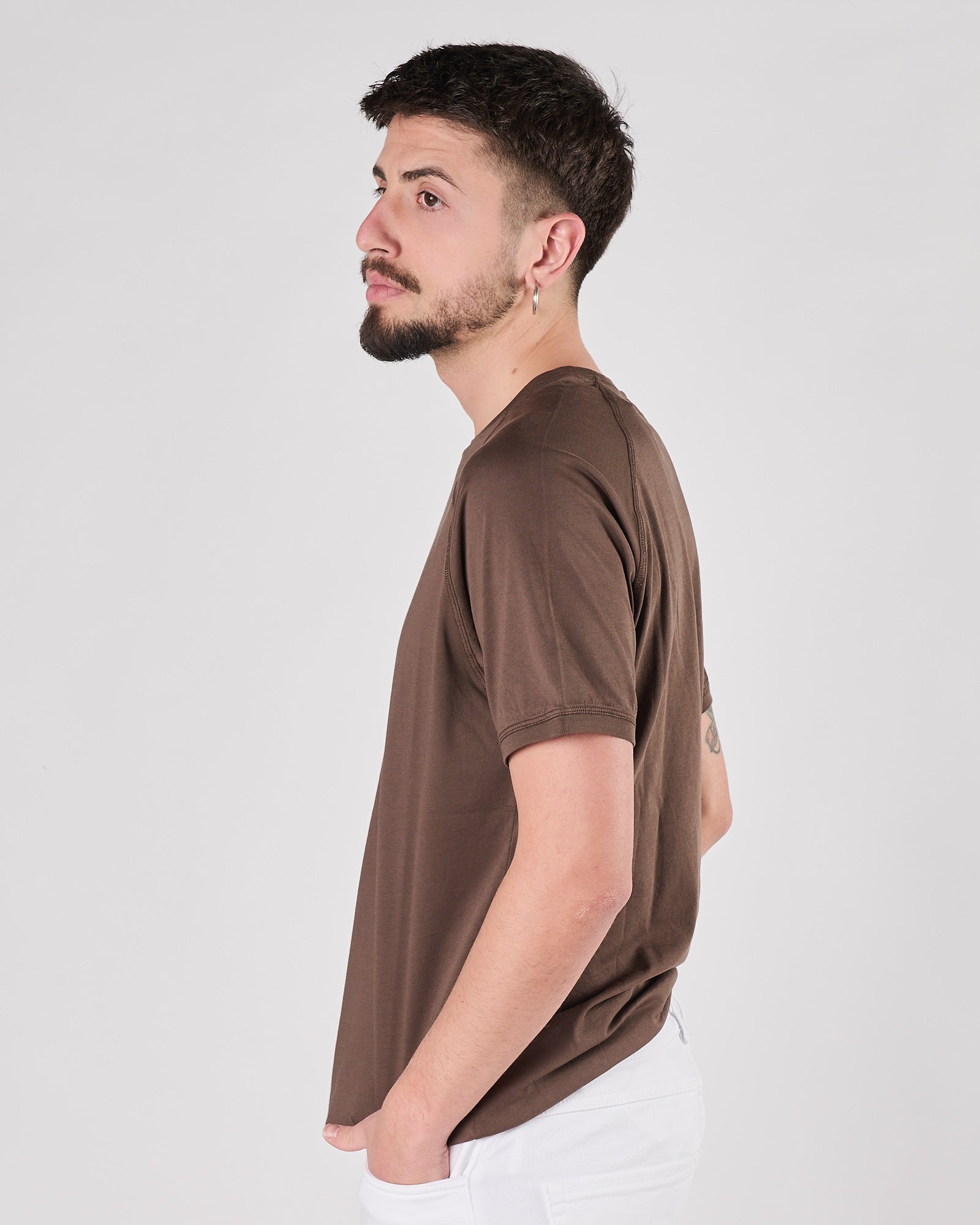 T-shirt Bl'ker manica corta dark brown