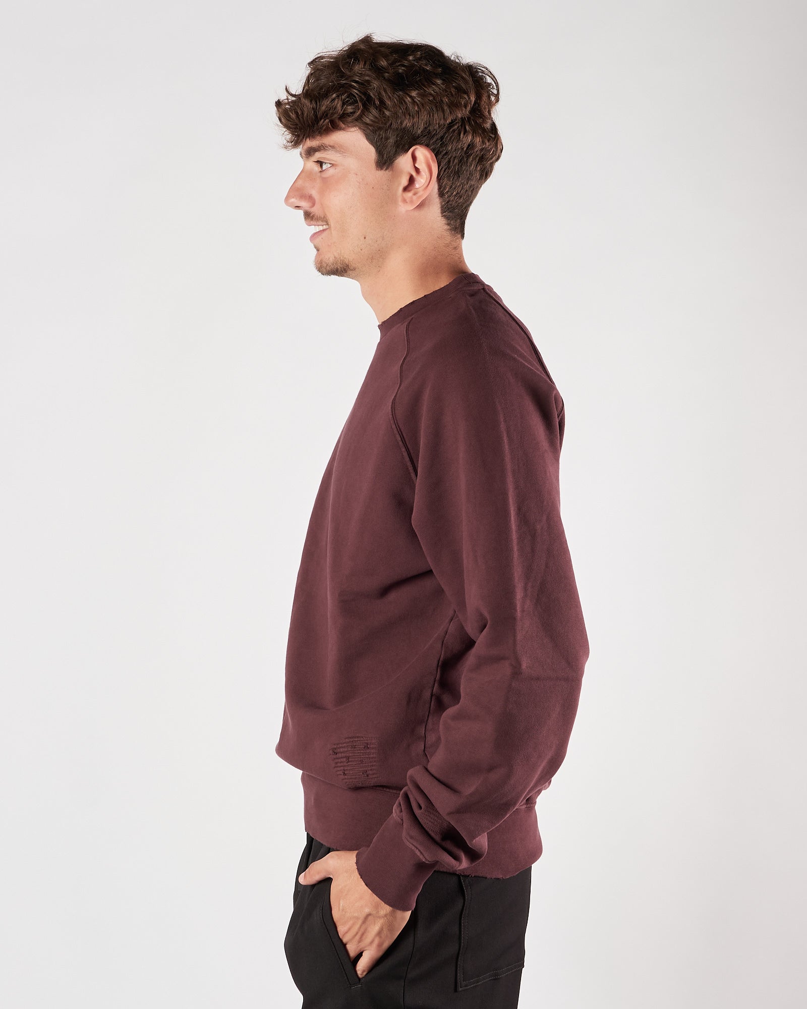 Felpa In The Box girocollo prugna