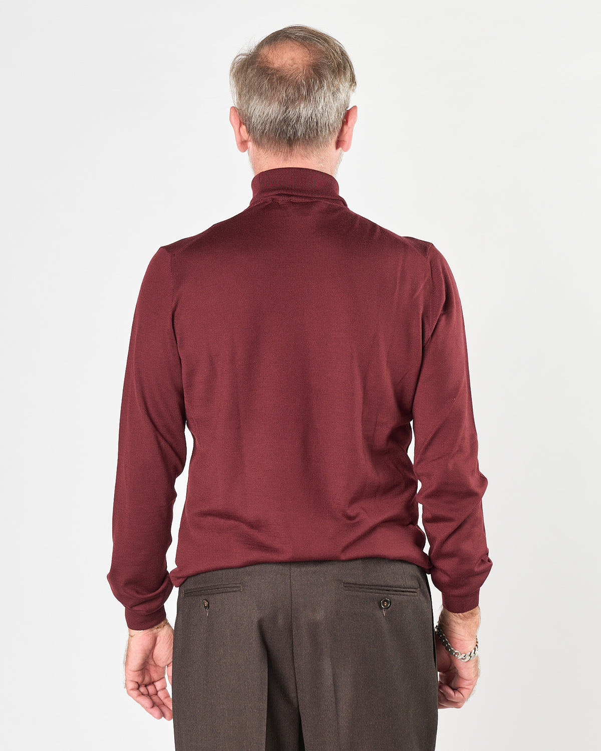 Maglia A|STORE dolcevita bordeaux