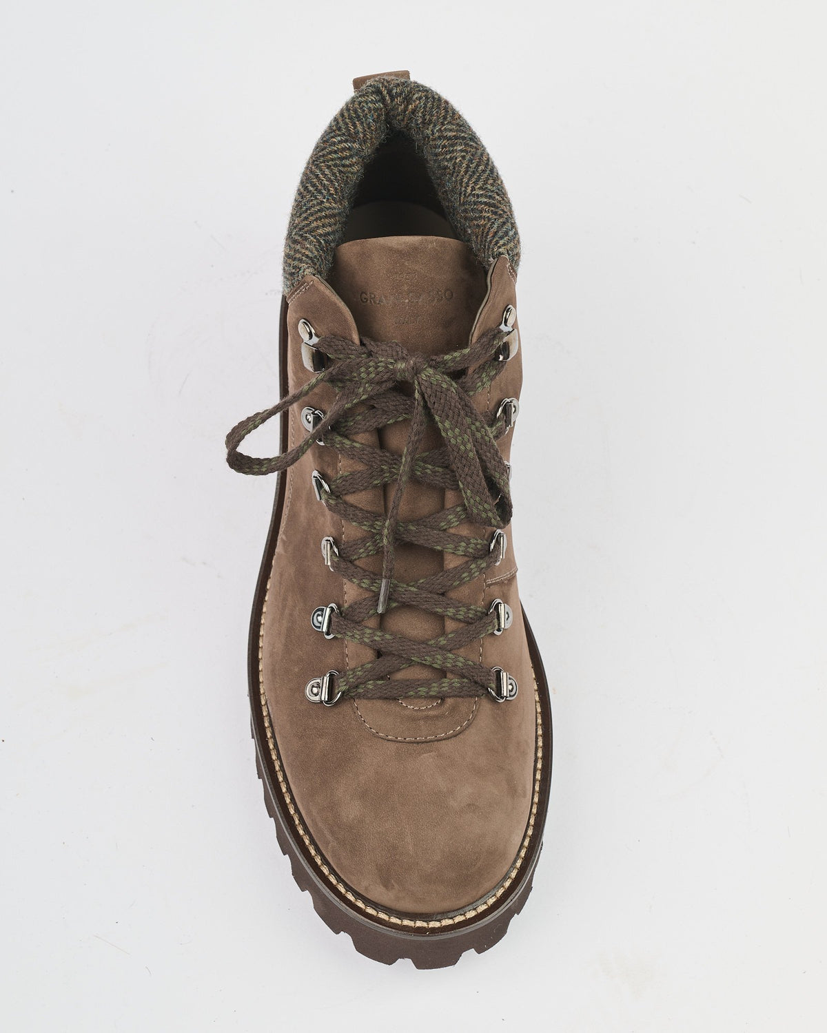 Scarpa Gran Sasso in pelle scamosciata marrone scuro