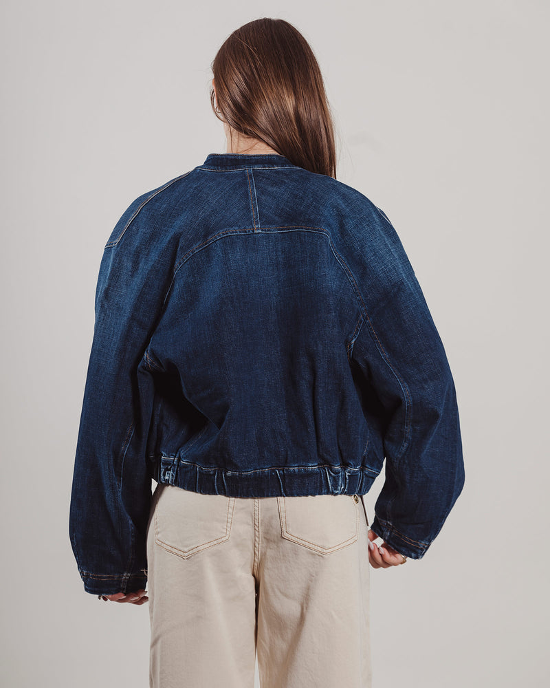 Bomber Shaft denim blu