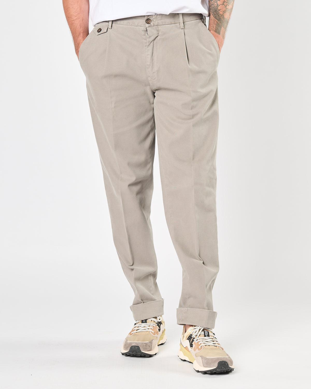 Pantalone L.b.m1911 con una pence grigio