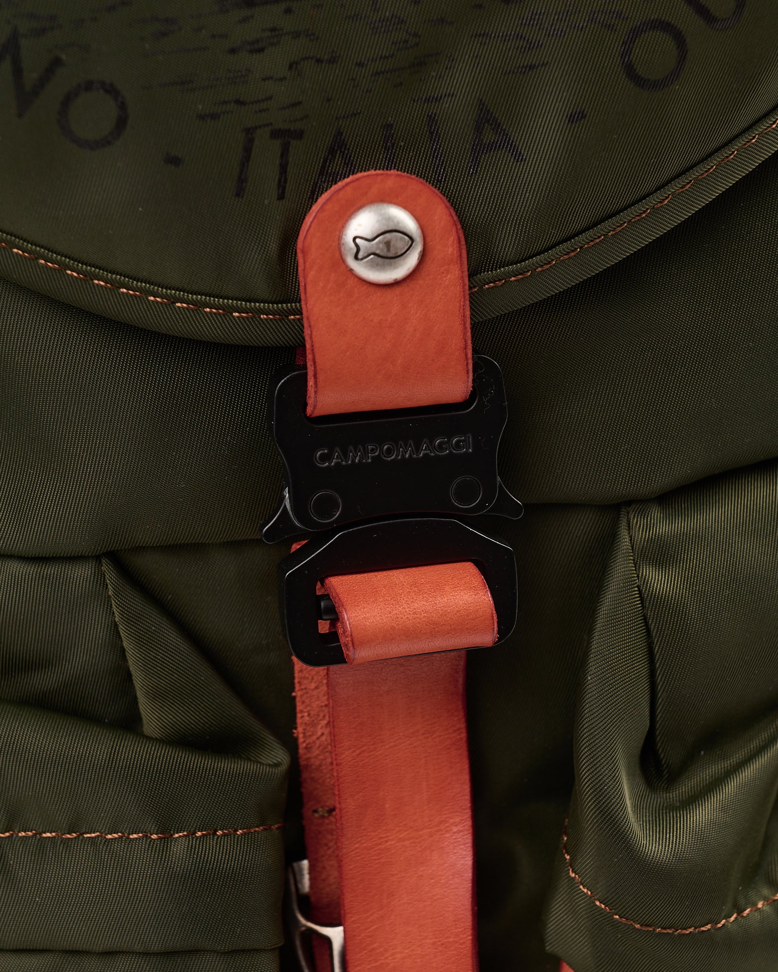 Zaino Campomaggi Ortles vela e vacchetta militare arancio nero