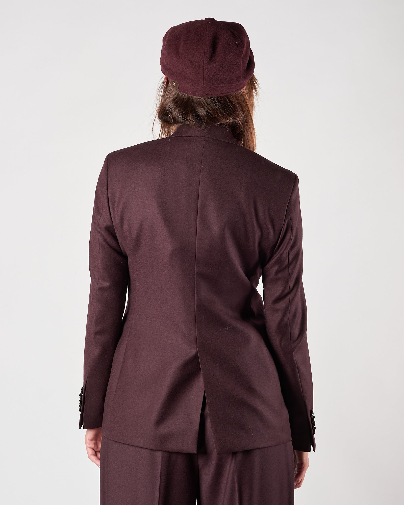 Giacca Lbm1911 doppio petto prugna