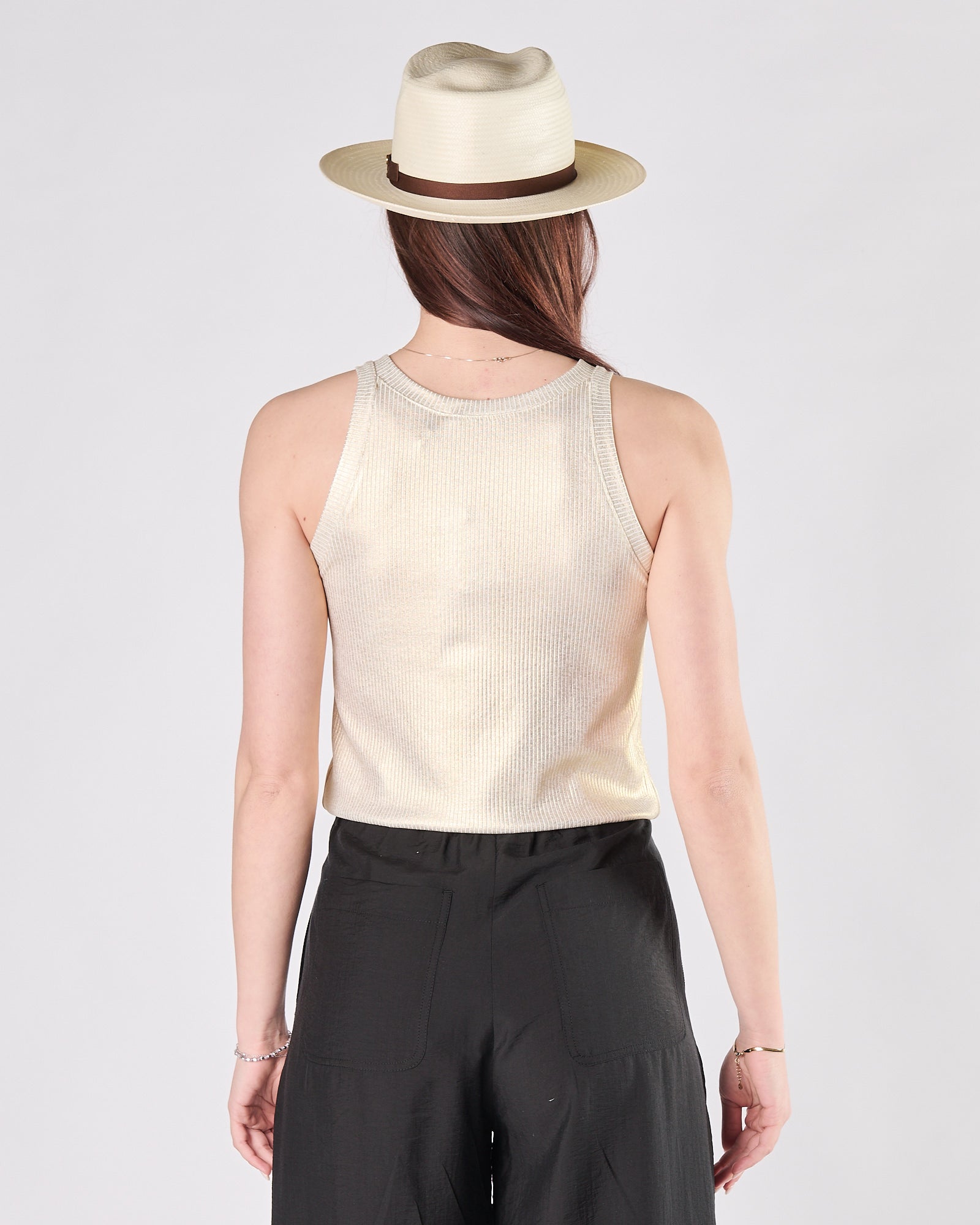 Canotta Shaft a costine gold laminata